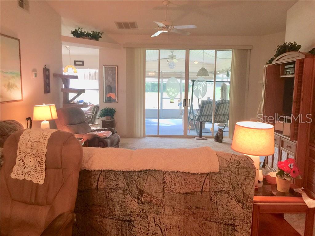 VIEW OF LANAI FROM GREAT ROOM