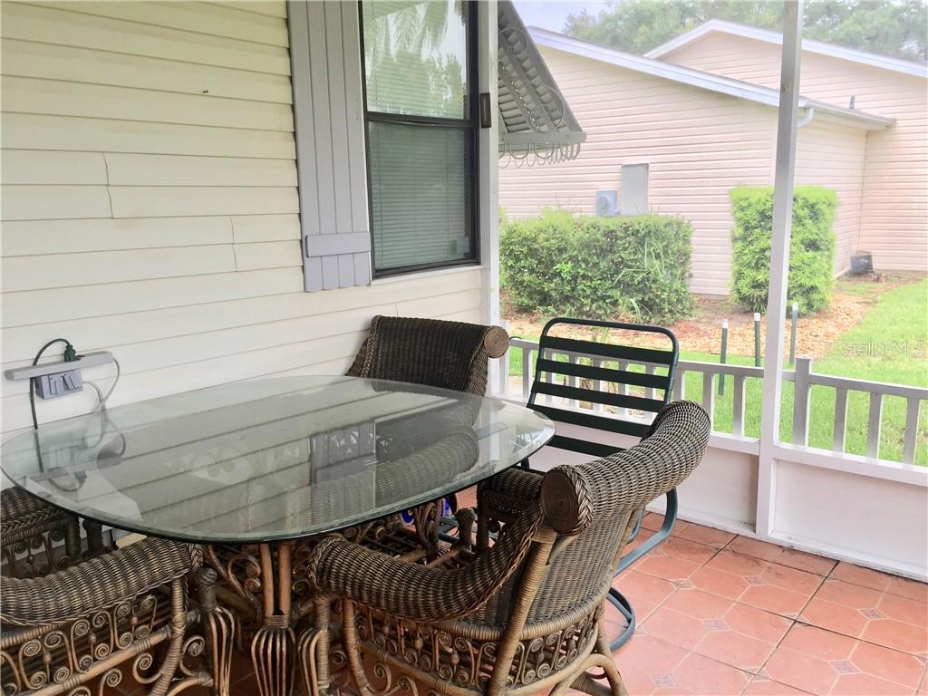NOTICE THE PATIO IS ALSO TILED