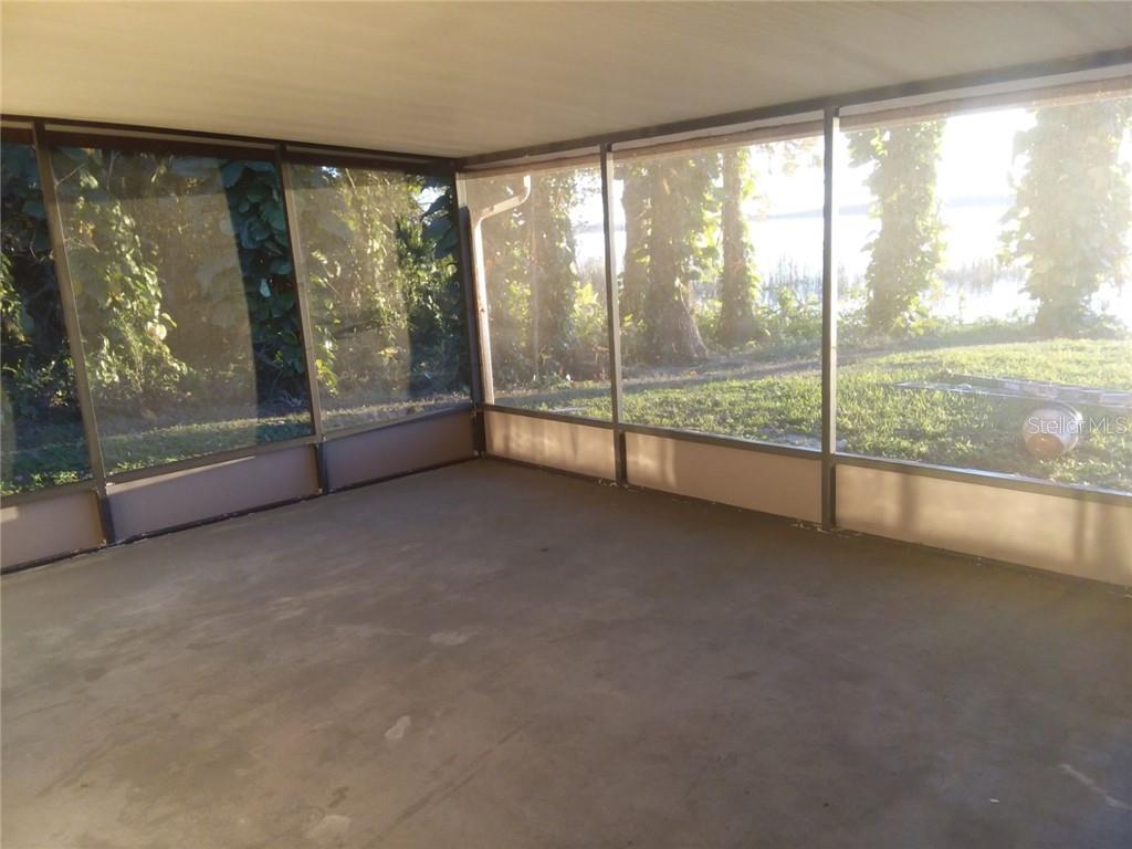 large screened in porch
