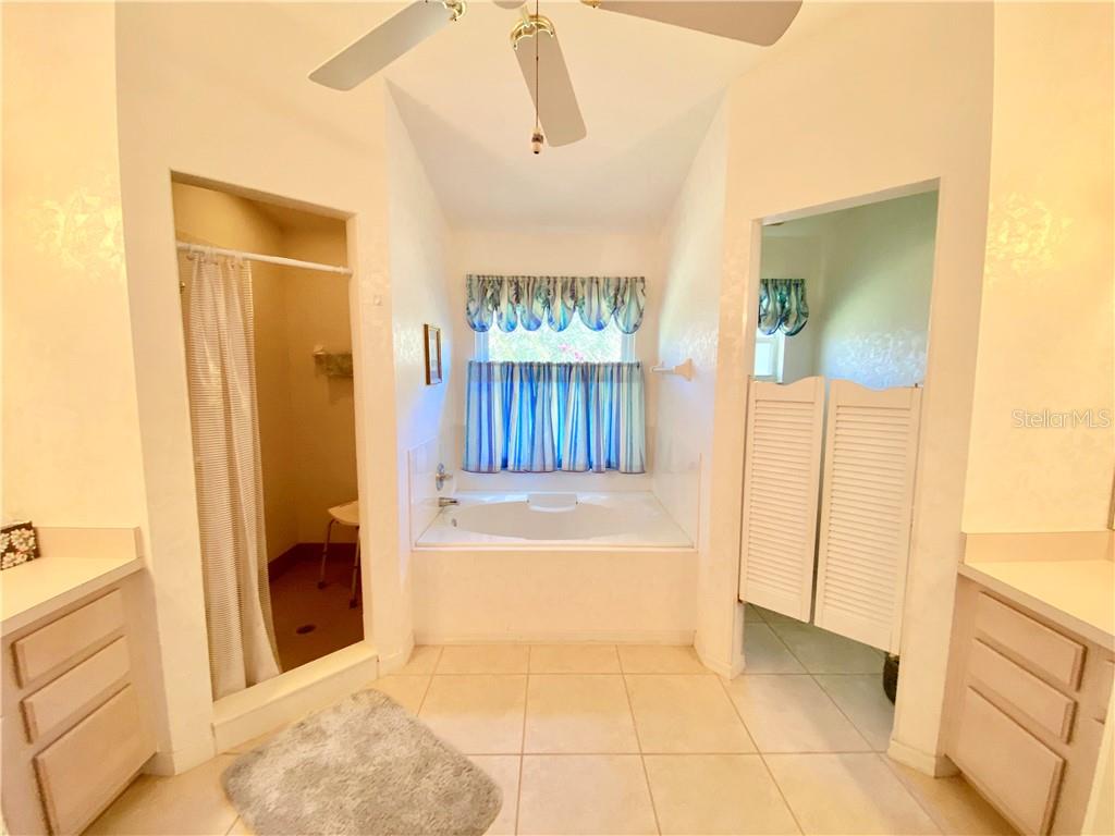 LARGE MASTER BATHROOM WITH SEPARATE VANITIES