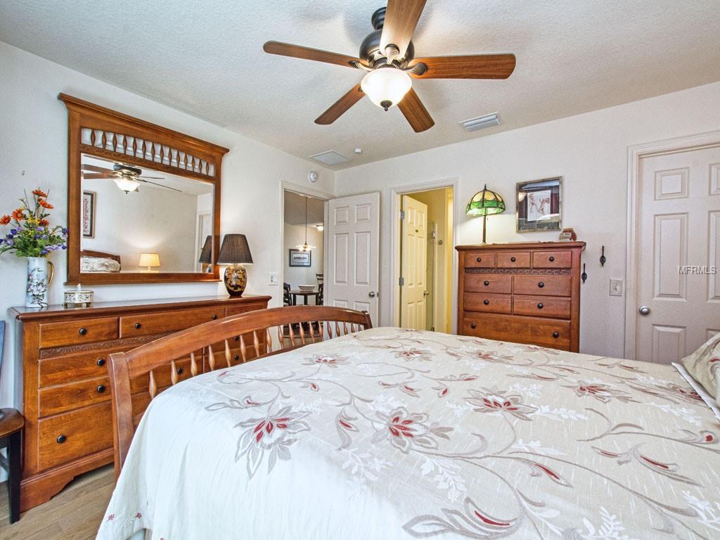 Master suite - it's all yours -bed, bath, & closet.