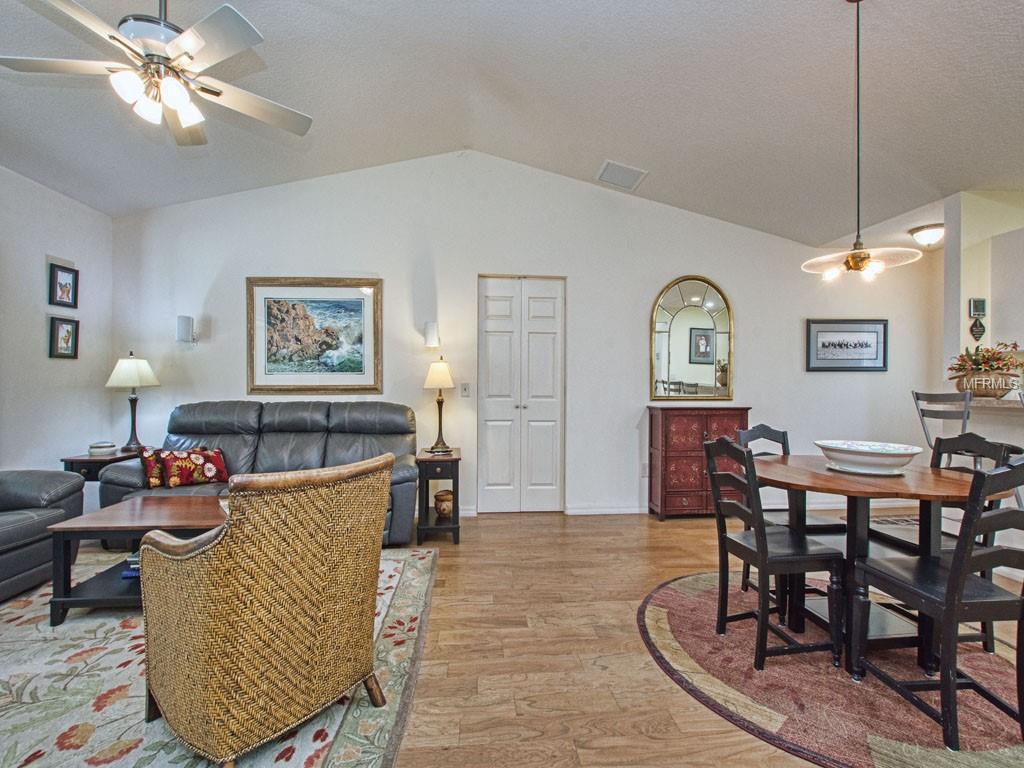Open the French doors to enter the guest bedrooms and bathroom