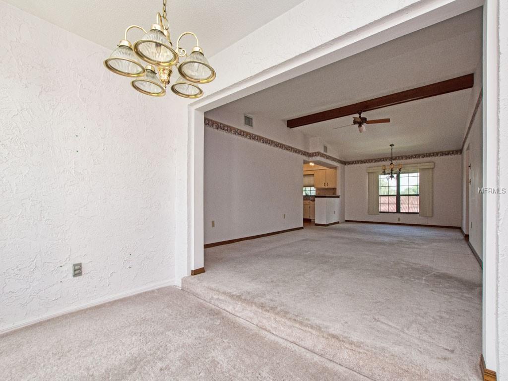 View from the Florida Room towards the Kitchen.