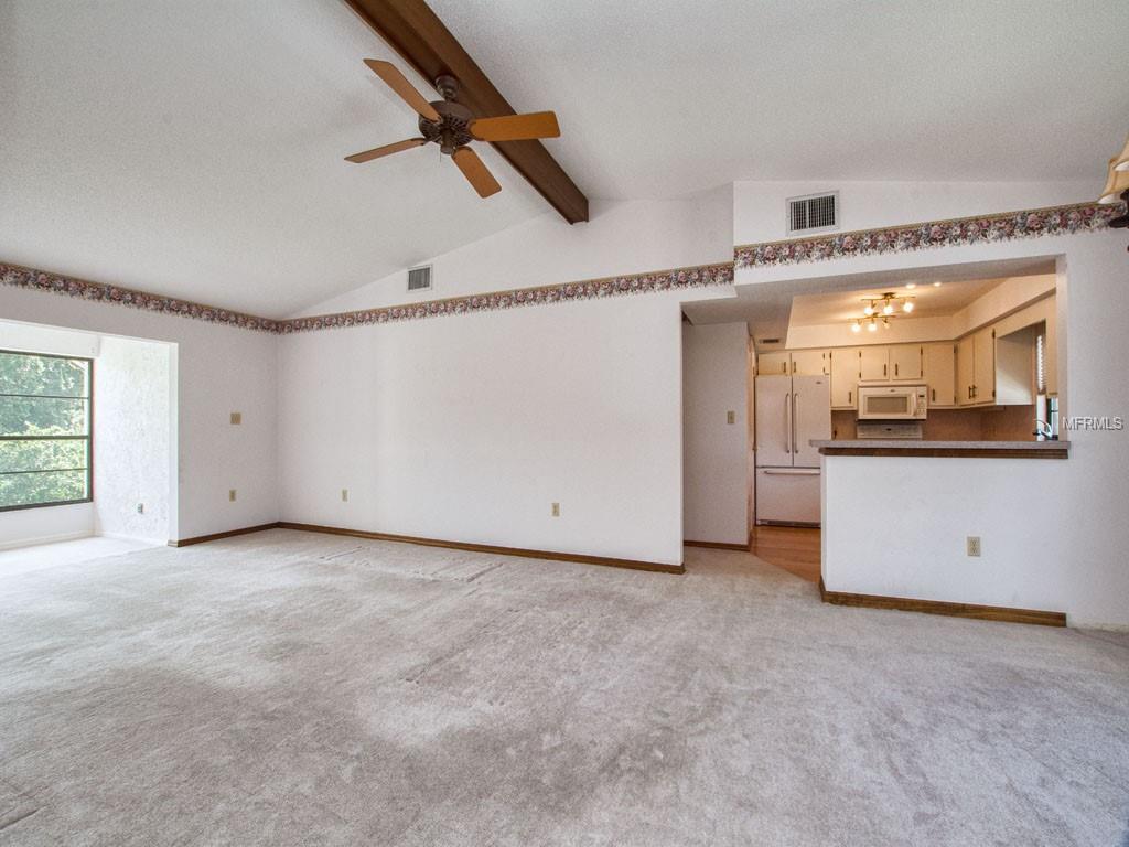 Raised ceilings creates open feeling.