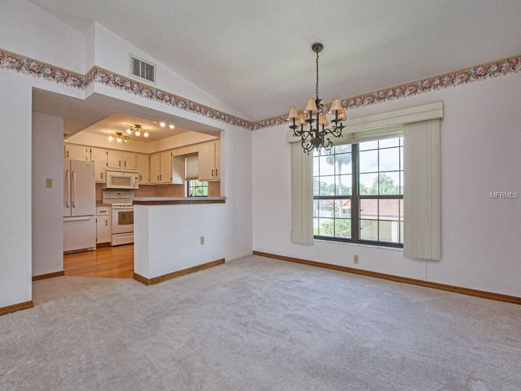 Dining area a few steps from the Kitchen.