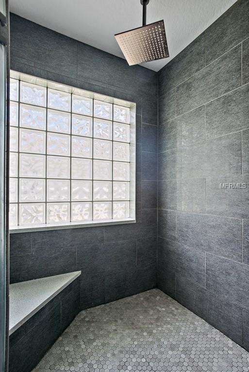 Large walk in shower