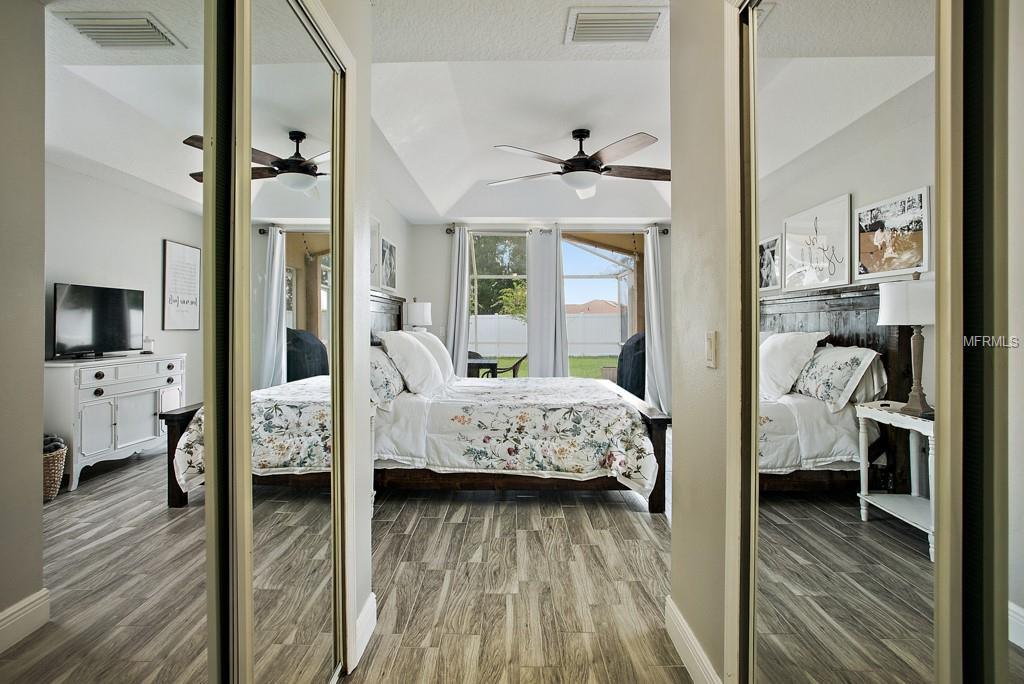 Master Bedroom with dual closets