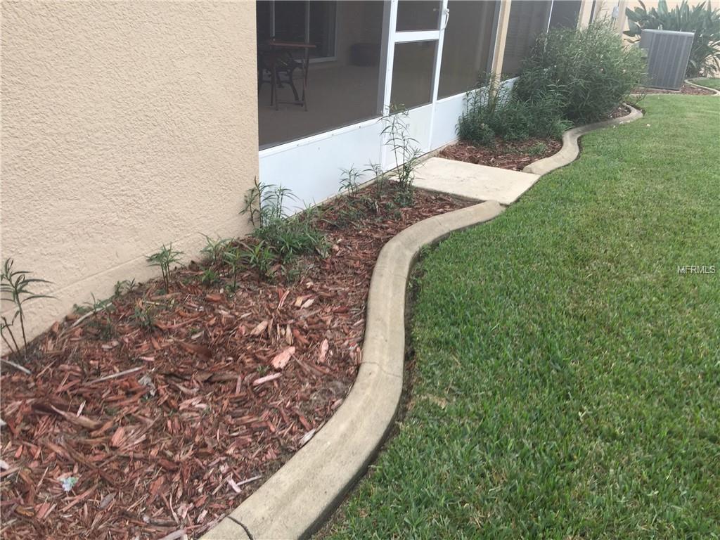 CURBING THROUGHOUT THE LANDSCAPING