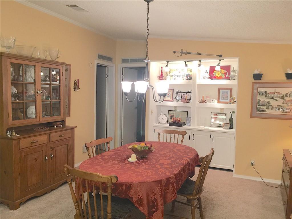 BUILT IN BUFFET IN DINING ROOM