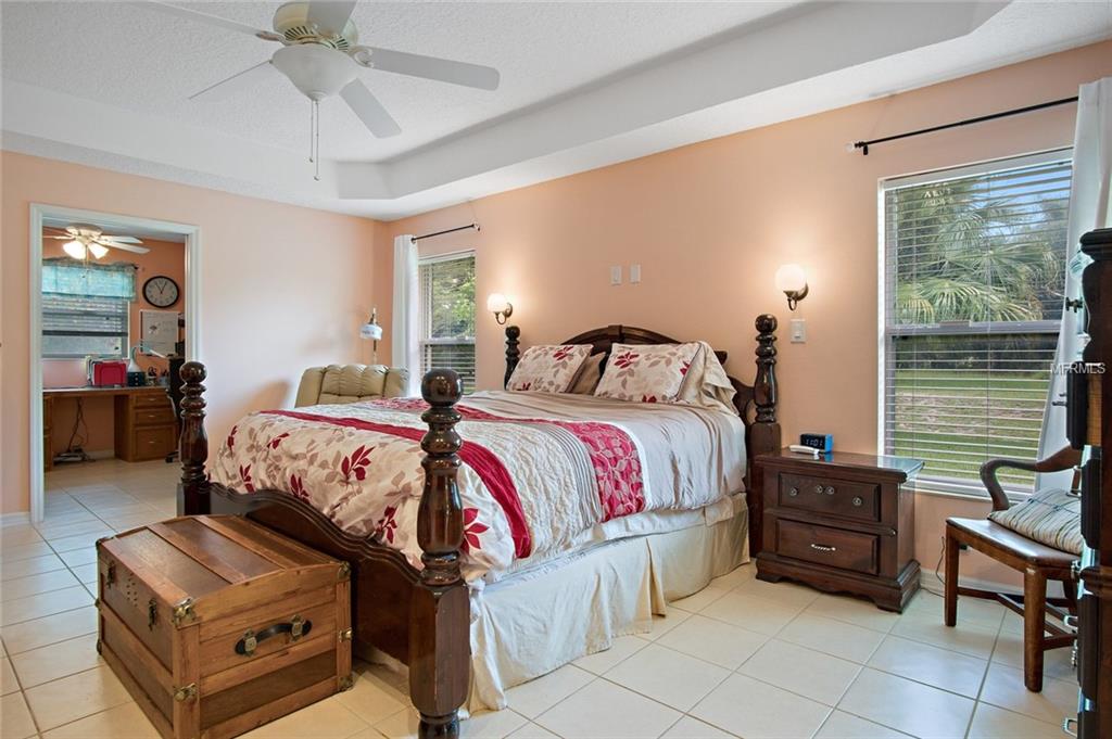 LARGE INVITING MASTER BEDROOM WITH TRAY CEILING