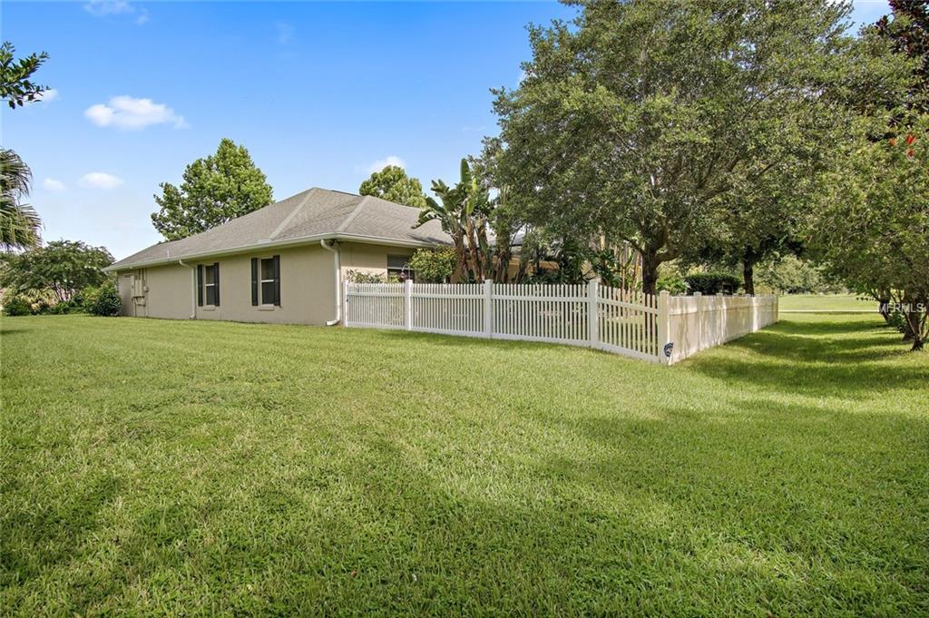 BEAUTIFUL PRIVATE FENCING IN THE REAR OF THE HOME
