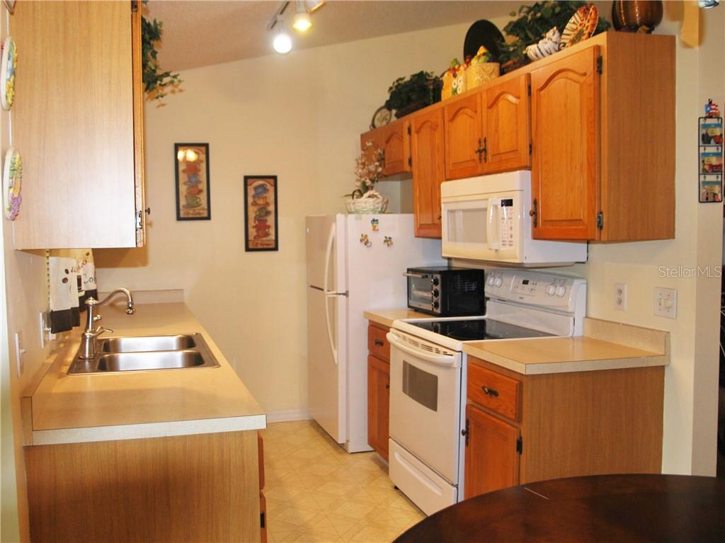Matching white appliances throughout Kitchen.