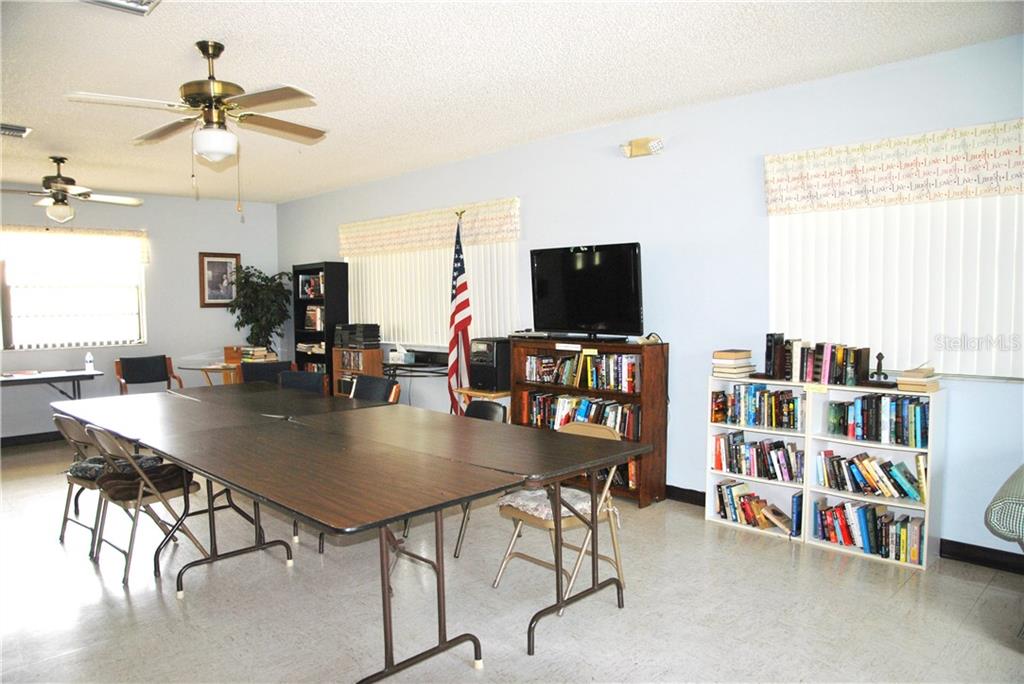 The Clubhouse, where the residents get together for Community events.