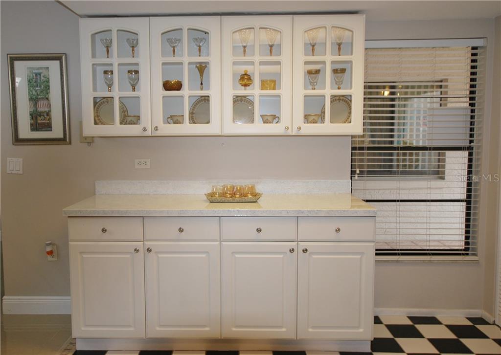 Check out out this built-in China Cabinet to display your treasures with more storage and counter-tops.