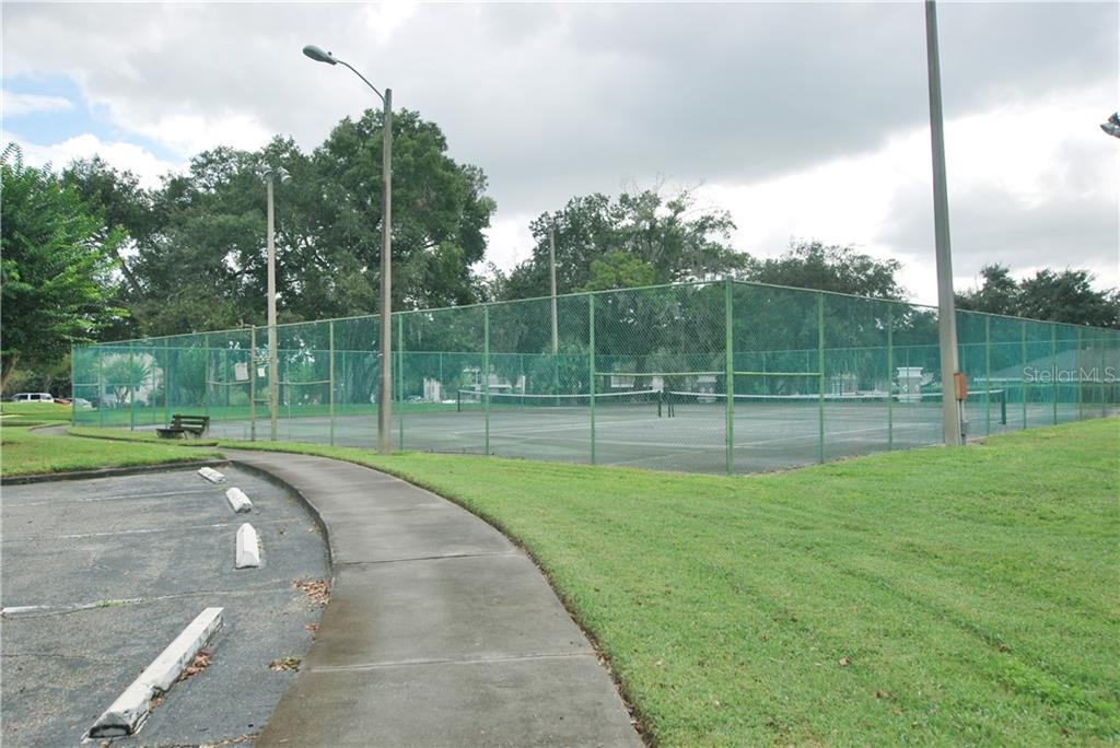 Tennis anyone? They're lighted for evening matches!