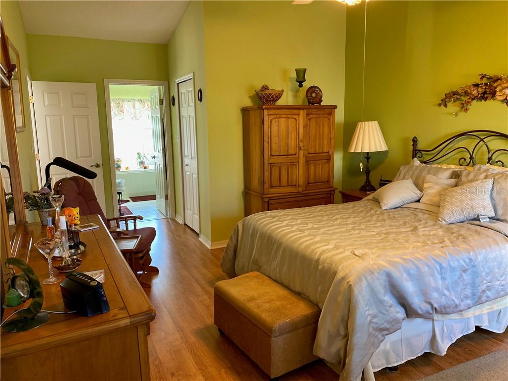 MASTER BEDROOM WITH LARGE WALK IN CLOSET AND ATTACHED MASTER BATH