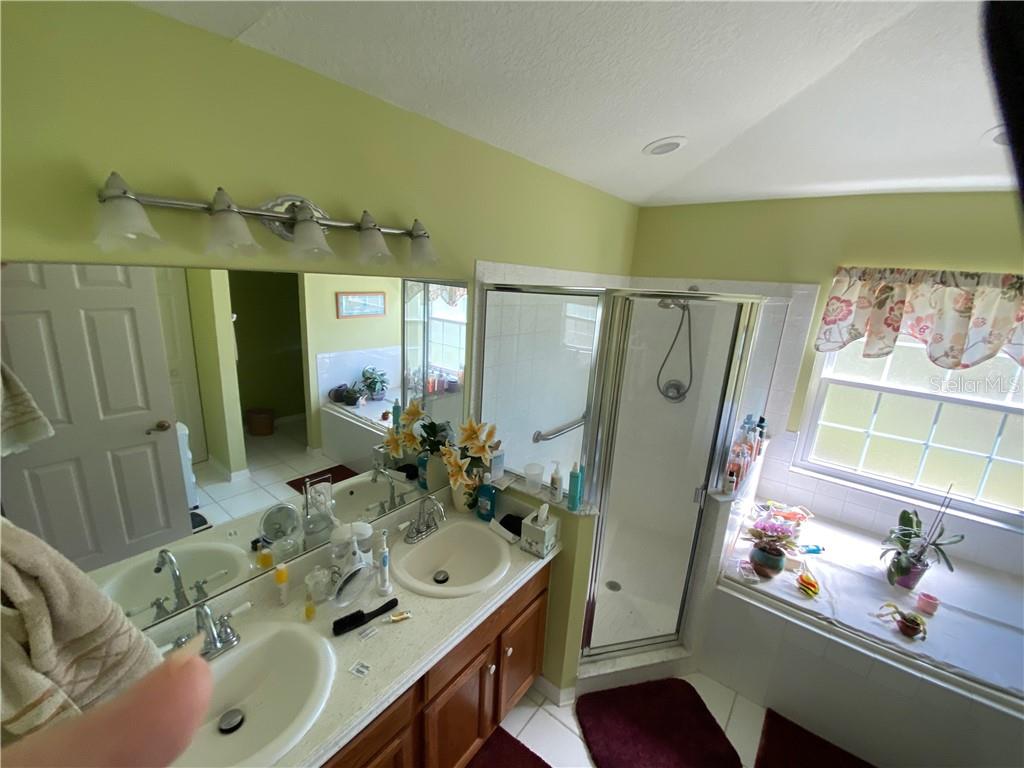 BOTH LARGE SHOWER AND GARDEN TUB IN MASTER BATH