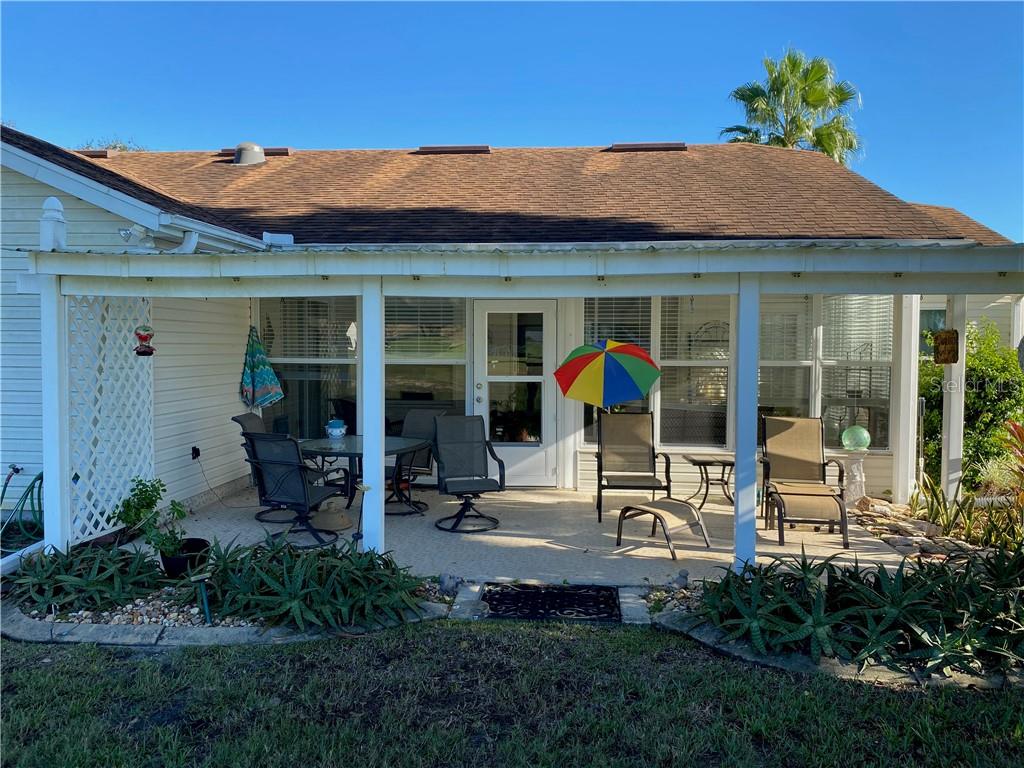 PATIO WITH COVERED PERGOLA