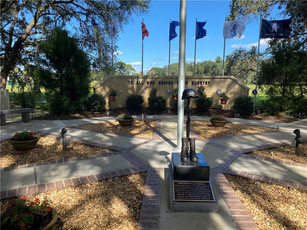 MONUMENT PARK DEDICATED TO ALL WHO SERVED THEIR COUNTRY