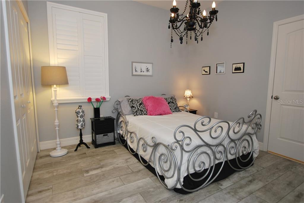 Bedroom No. 2 is spacious and bright and has access to the Jack and Jill bathroom.