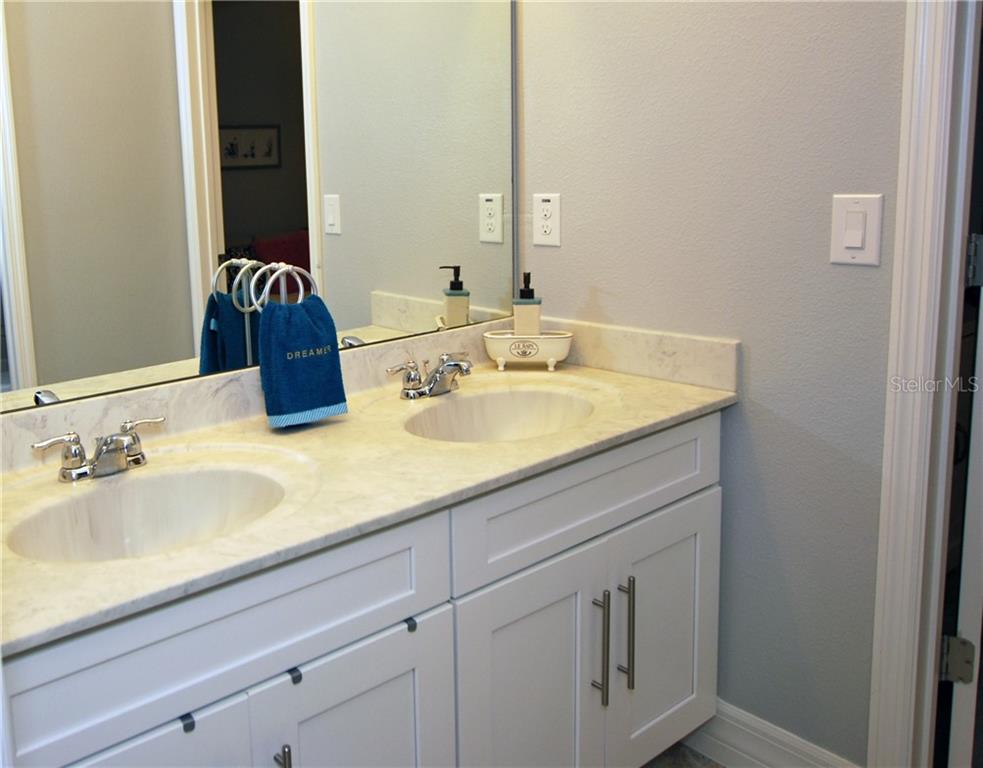 Jack and Jill Bathroom has double sinks!
