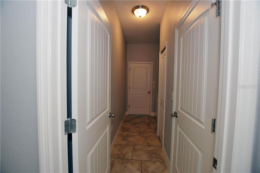 Laundry Room with its own Closet leads out to the Garage.