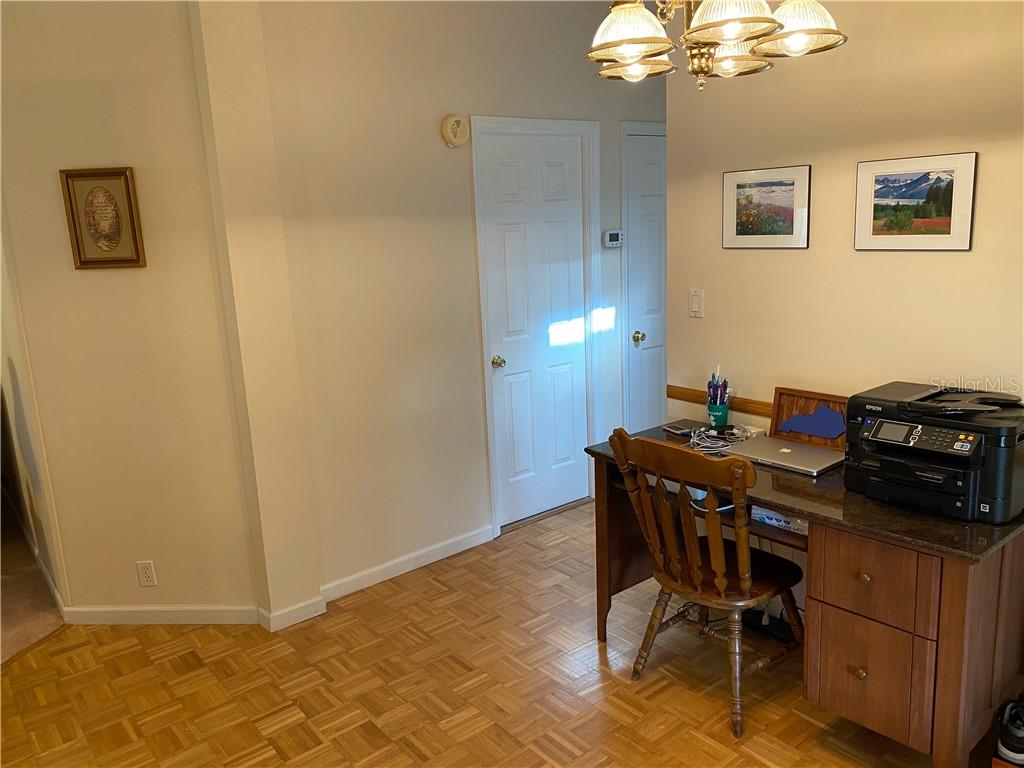 DINING ROOM CURRENTLY BEING USED AS AN OFFICE SPACE