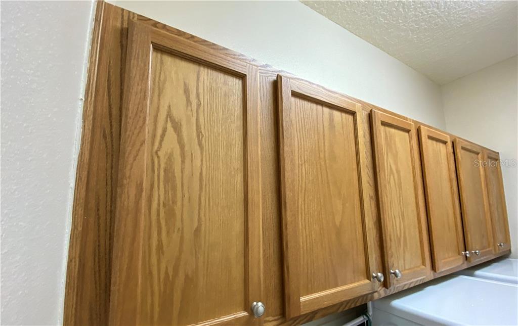 LOTS OF STORAGE IN LAUNDRY