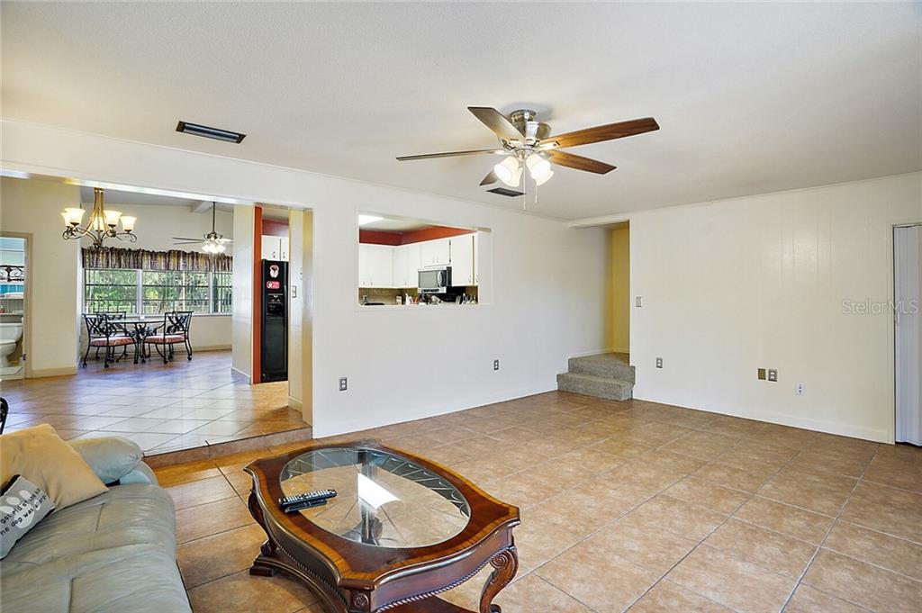 Indoor fun in Living Room, a step down from the Dining Room