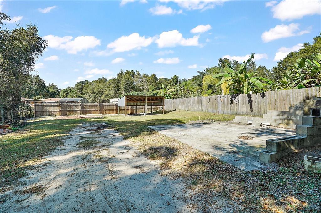 Unobtrusively store your stuff in Pole Barn and on Concrete Pad