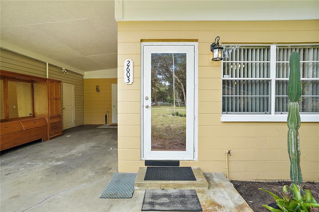 Welcome. Note: furniture in Car Port has been removed.