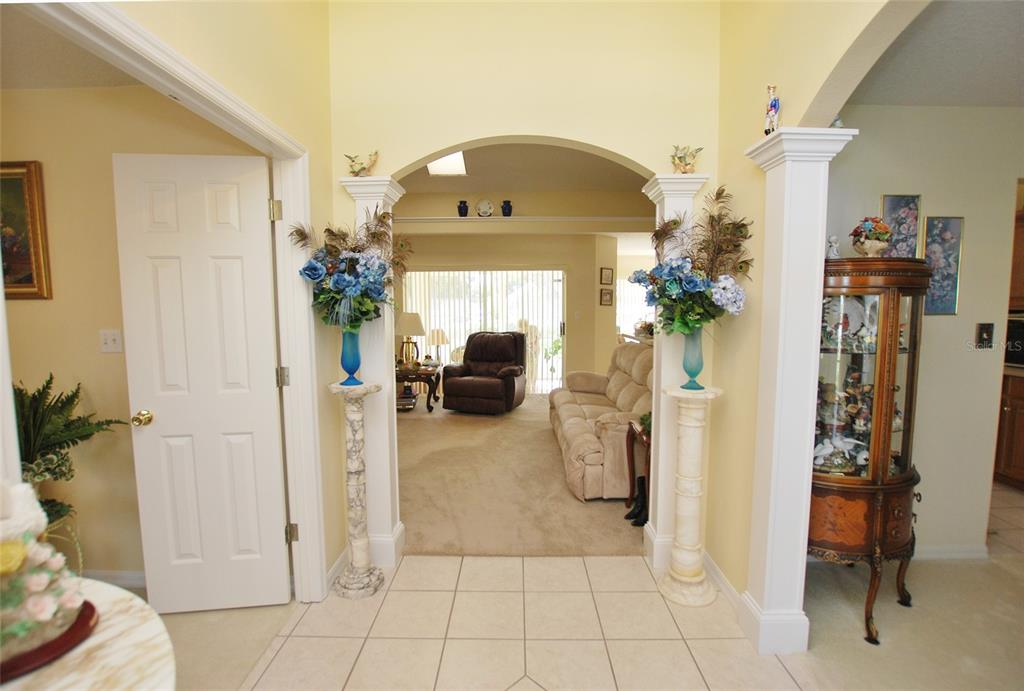 Welcoming view to your new foyer.