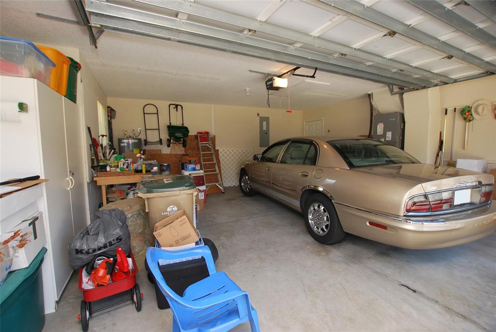 2-car garage with plenty of room for storage.