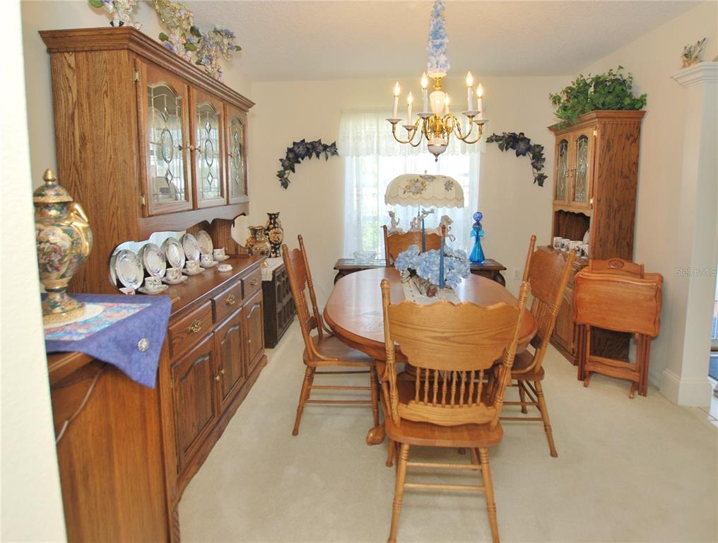 Formal dining room view from the kitchen.