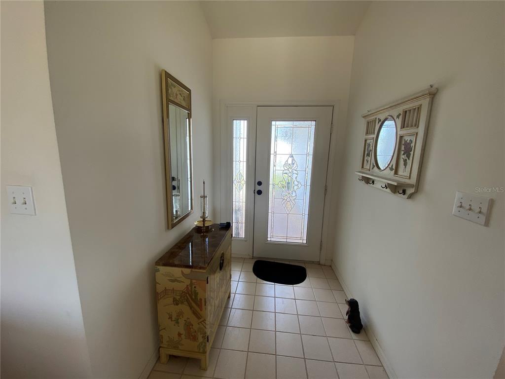 LEADED GLASS FRONT DOOR AND SIDE LIGHT