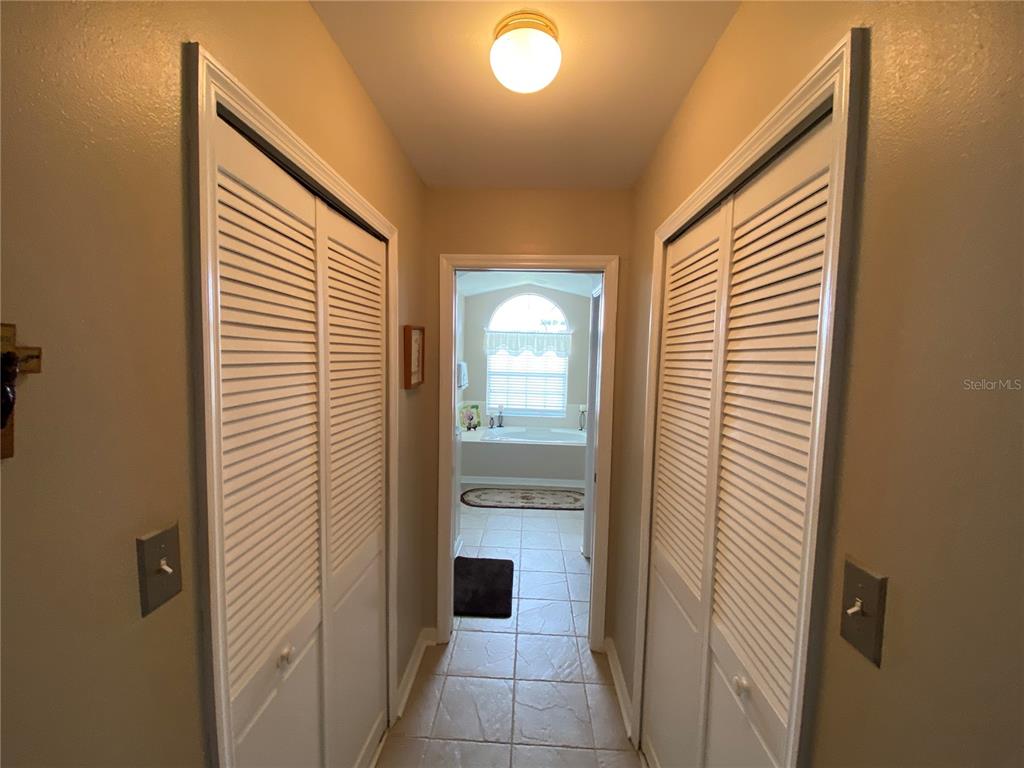 DOUBLE CLOSETS IN MASTER