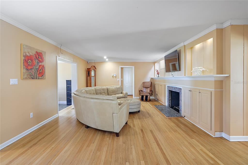 Formal Living Area with Fireplace