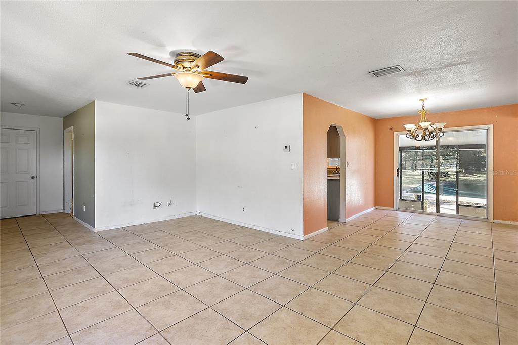 living room to dinette