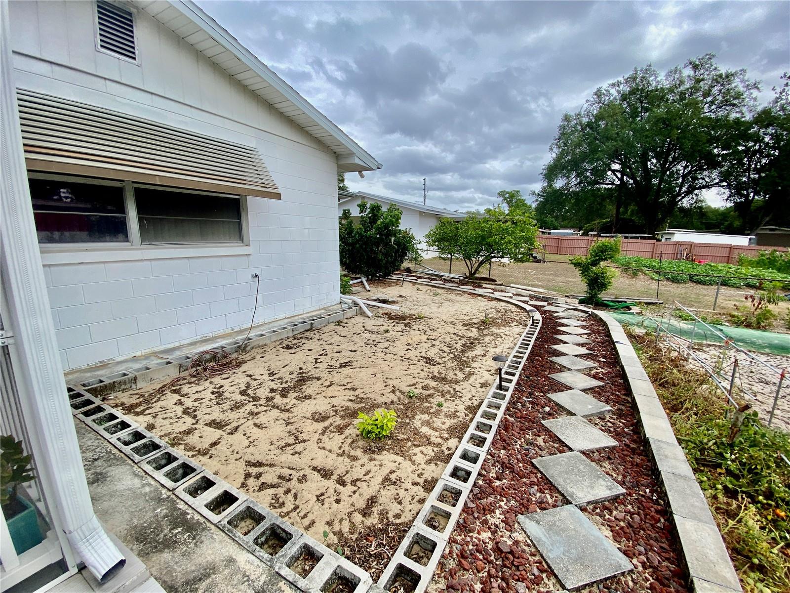 SOME AWNINGS ON HOUSE