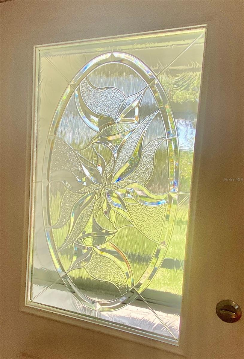 GORGEOUS LEADED GLASS FRONT DOOR