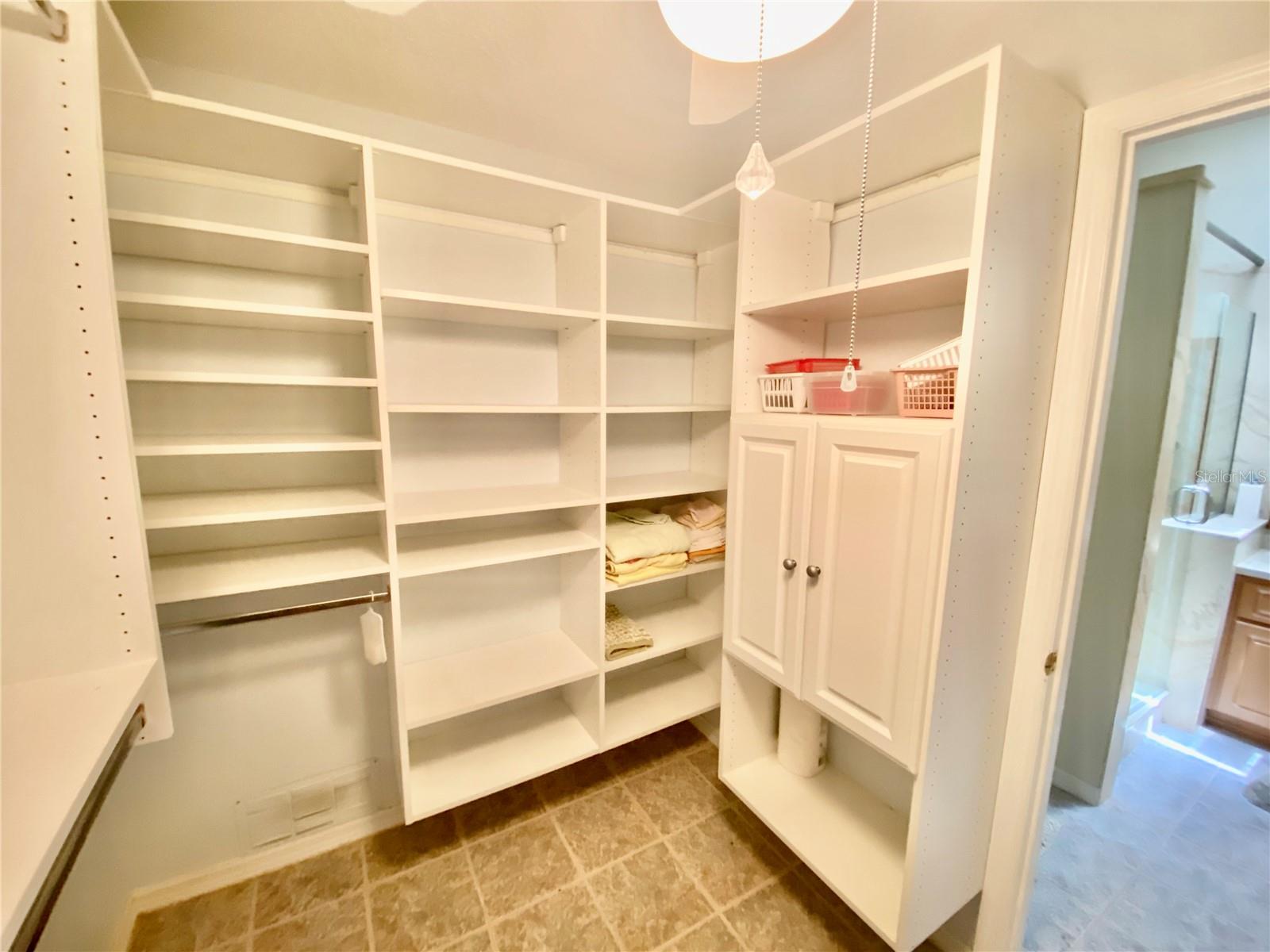 CUSTOM CLOSETS IN MASTER BEDROOM