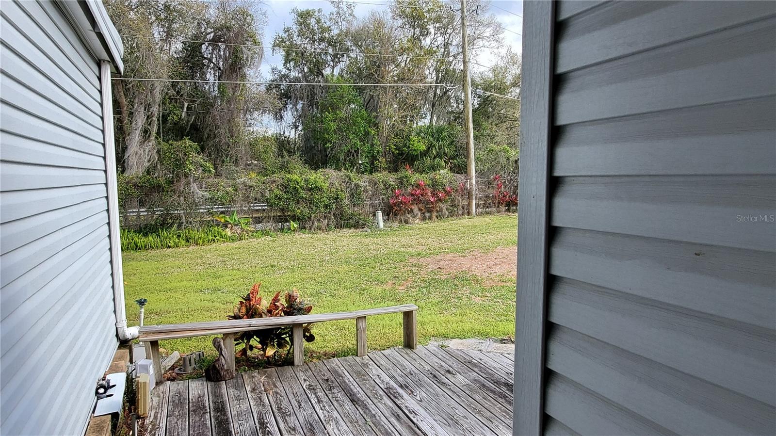 Enjoy the privacy of the oversized yard from your deck
