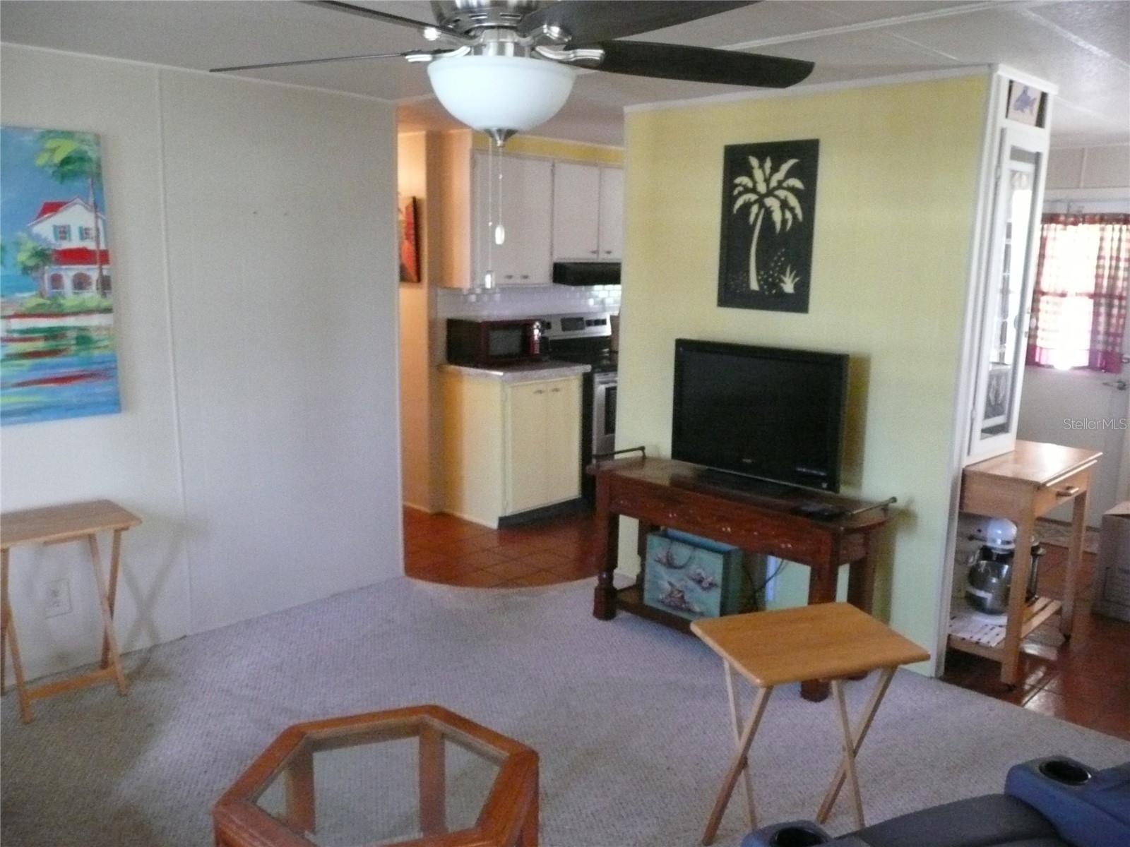 Connect easily from Living Room to Kitchen, Dinette, and FL Room