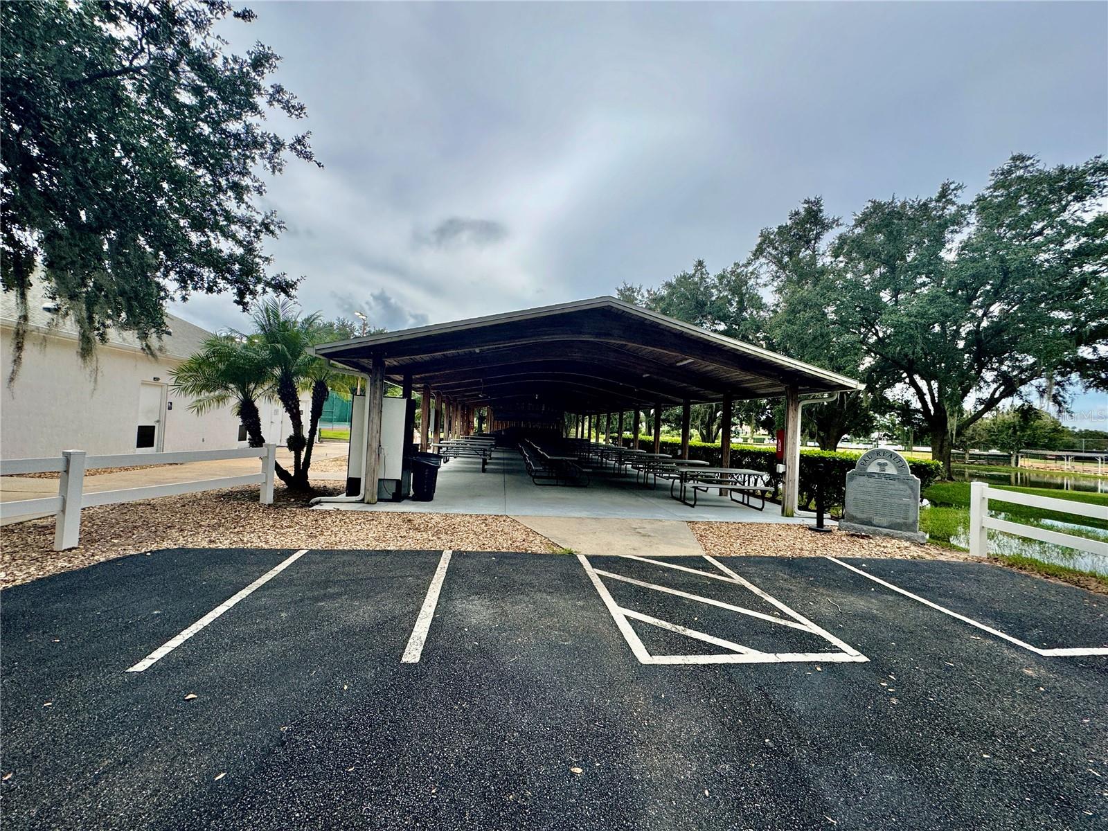 COVERED PAVILION AND OUTDOOR KITCHEN