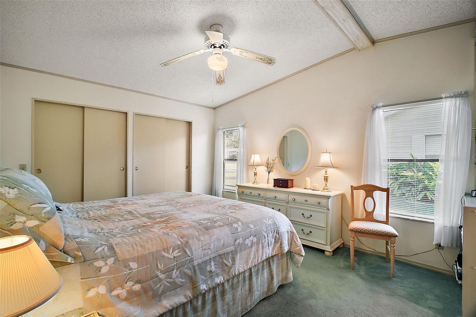 SPACIOUS DOUBLE CLOSETS IN PRIMARY BENROOM