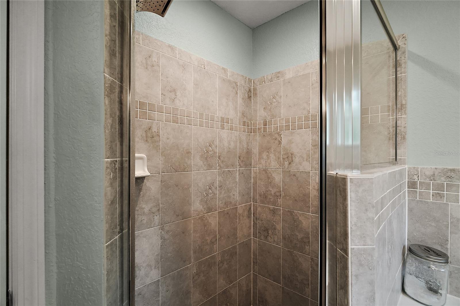 Large walk in shower