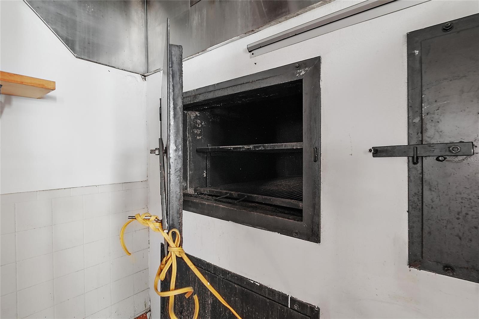 Built in smoker