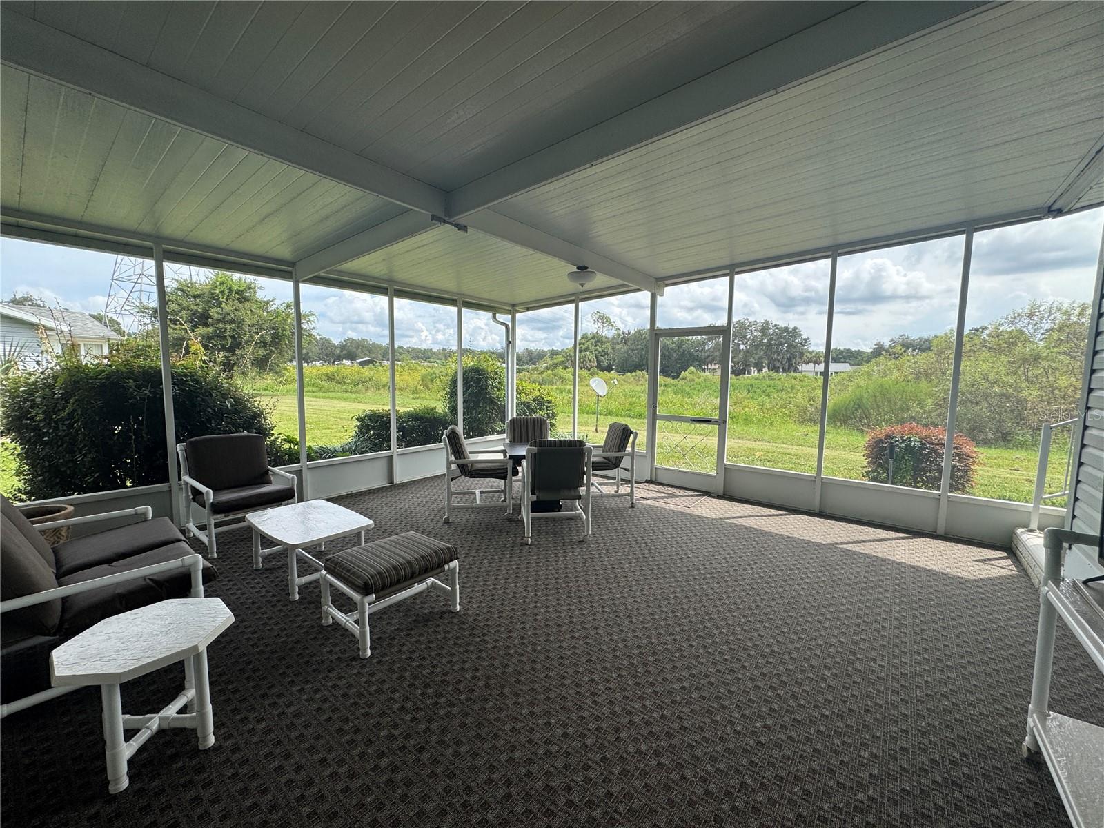 BEAUTIFUL VIEWS FROM SCREENED IN ROOM