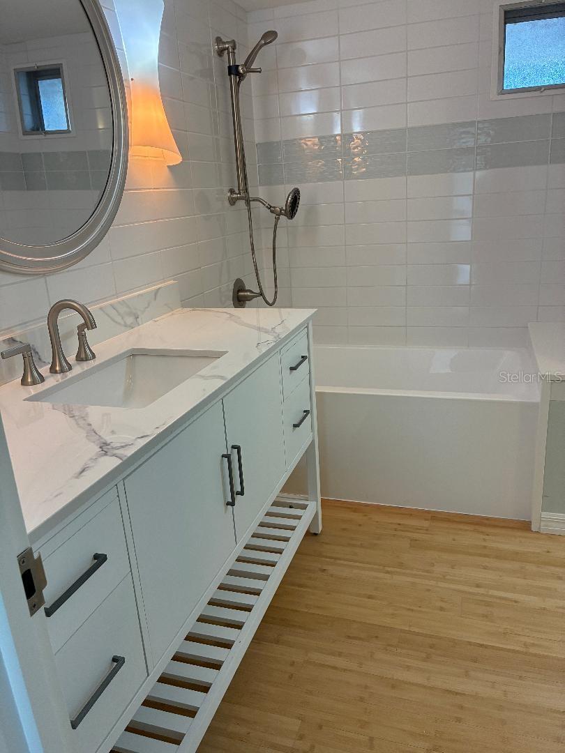 Designer Bathroom , room for W/D