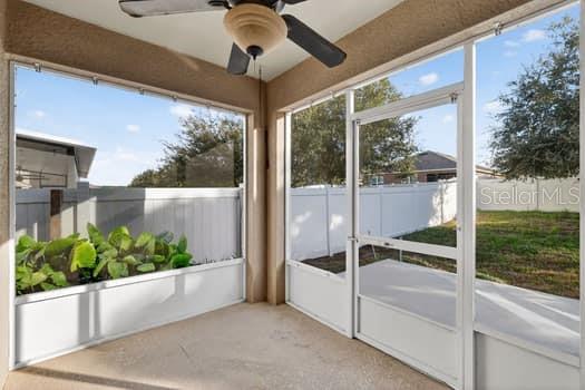 Screened in Patio area